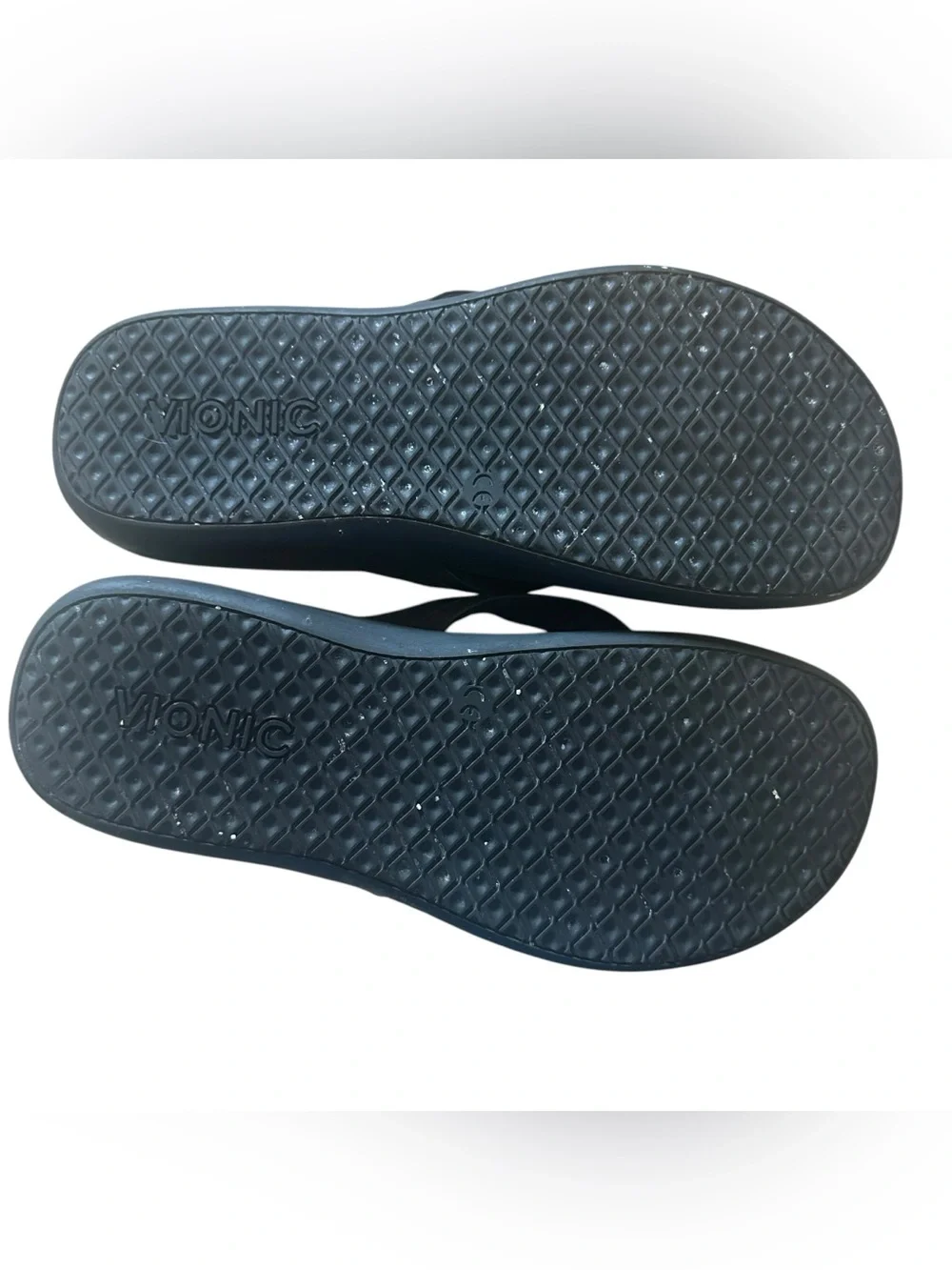 Vionic Patty Black Orthotic Flip Flop Sandals Women's 9 Excellent Condition